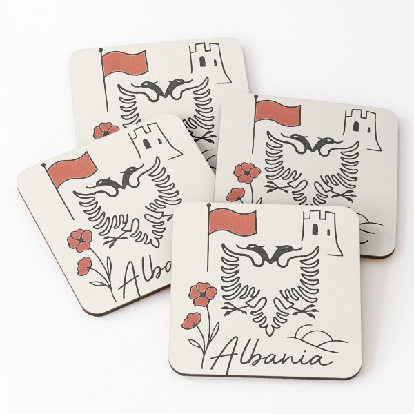 Item preview, Minimalist Albania – The Elegant Double-Headed Eagle designed and sold by Hanalili.