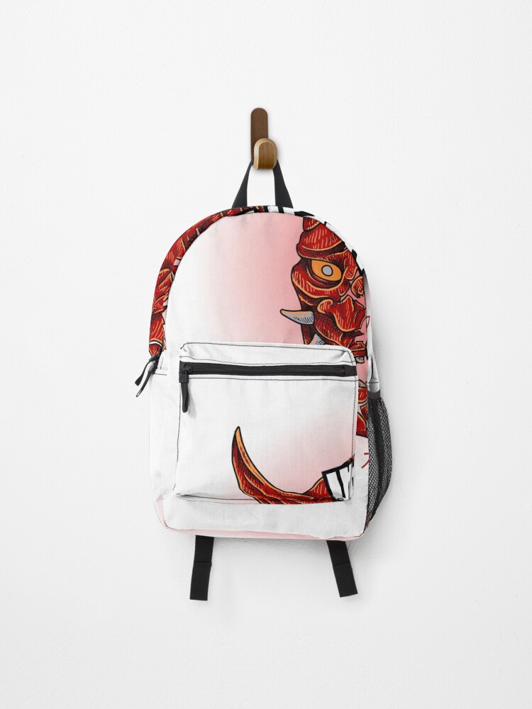 Thumbnail 1 of 3, Backpack, Samurai Mask designed and sold by Paper-Knight.