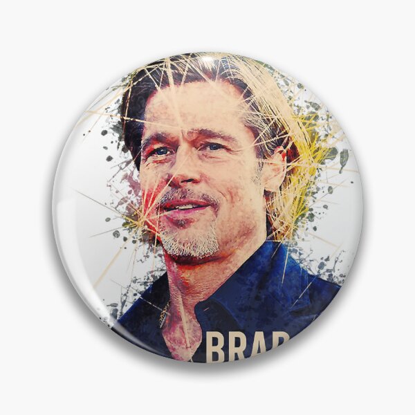 Item preview, Brad Pitt Pop Art Portrait Sparkle Effect designed and sold by yinongsqa.