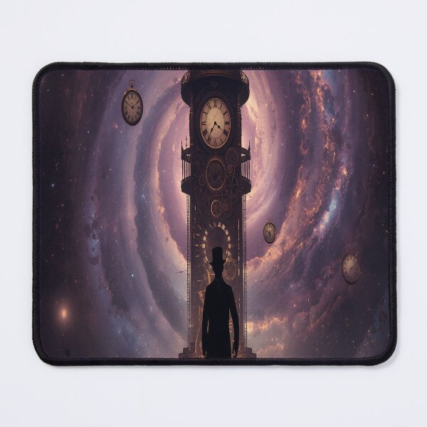 Item preview, Victorian Inventor Steampunk Time Machine Galaxy Art designed and sold by Aicrag-Shop.