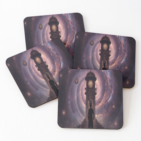 Item preview, Victorian Inventor Steampunk Time Machine Galaxy Art designed and sold by Aicrag-Shop.