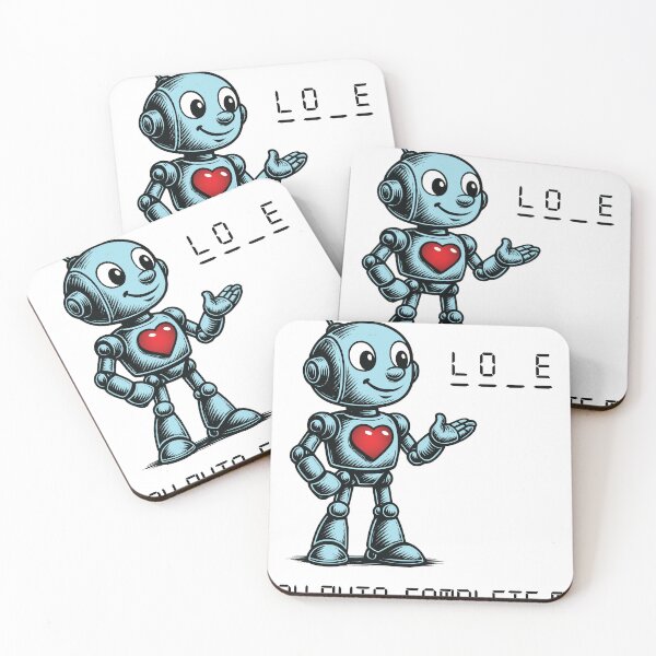 Item preview, Funny Robot T-Shirt – “Auto-Complete Me, Baby” Nerdy Love Tee designed and sold by Ovitees.