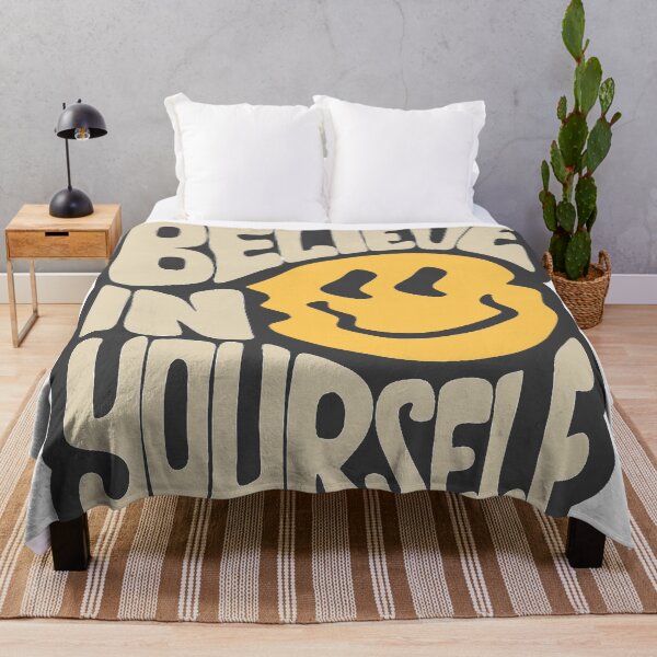 Item preview, Believe in Yourself – Retro Positive Smiley Typography designed and sold by andry01.