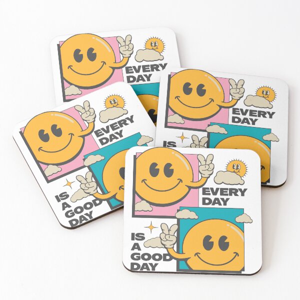 Item preview, Every Day is a Good Day – Retro Smiley Peace Sign Design designed and sold by andry01.