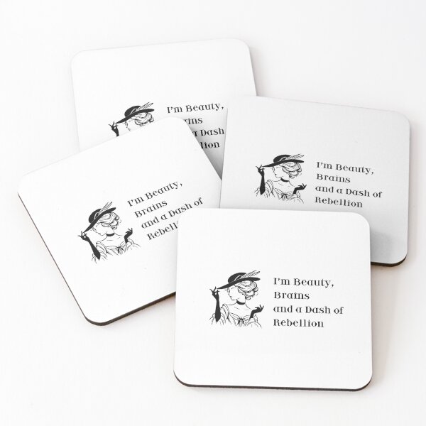 Item preview, I'm Beauty, Brains and a Dash of Rebellion designed and sold by The Courtesan Boutique.
