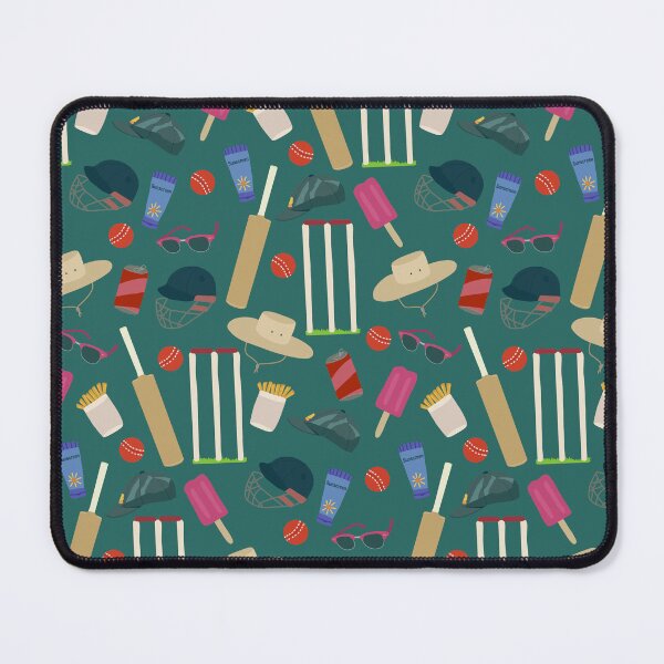 Item preview, Day At The Aussie Cricket green blackground designed and sold by Lozzie Eliza Designs.