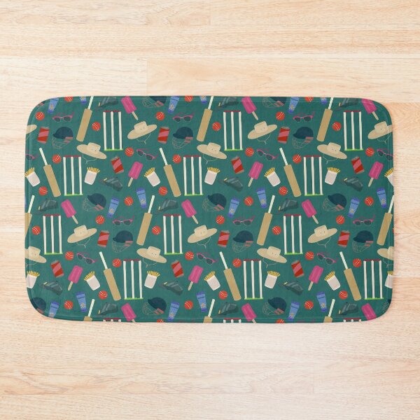 Item preview, Day At The Aussie Cricket green blackground designed and sold by Lozzie Eliza Designs.