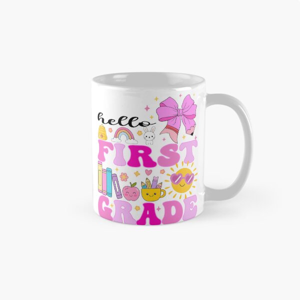 Artikelvorschau, Hallo erste Klasse, Preppy Back to School, Erster Schultag, 1. Klasse, Lehrer, Schule, Erste Klasse, Flirty Girly Bow entworfen und verkauft von Mryoussefwac.