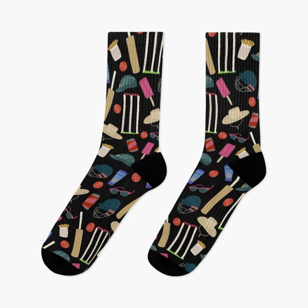 Item preview, Day At The Aussie Cricket black blackground designed and sold by Lozzie Eliza Designs.