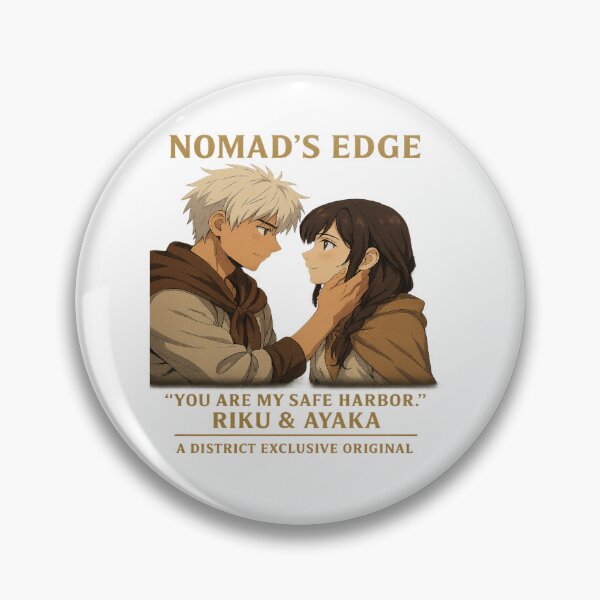 Item preview, **Riku & Ayaka – Hearts of the Ash Plains** designed and sold by District Exclusive.