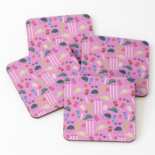 Item preview, Day At The Aussie Cricket pink blackground designed and sold by Lozzie Eliza Designs.