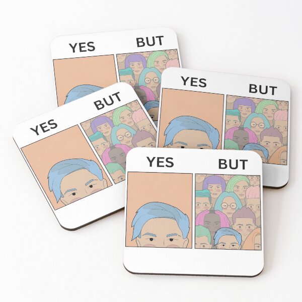 Item preview, Yes But Different Hair Color style Version - Thanksgiving, Christmas And Birthday Party Gift Ideas for Classic Memes Lovers and Fans designed and sold by Memeing Everything.