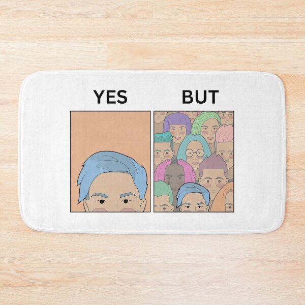 Item preview, Yes But Different Hair Color style Version - Thanksgiving, Christmas And Birthday Party Gift Ideas for Classic Memes Lovers and Fans designed and sold by Memeing Everything.