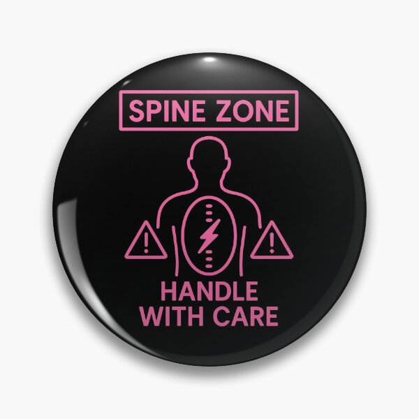 Item preview, Spine Zone – Handle With Care | Funny Neon Spine Pain Warning Design designed and sold by jelonkaa.