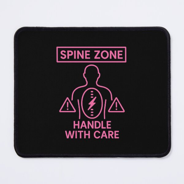 Item preview, Spine Zone – Handle With Care | Funny Neon Spine Pain Warning Design designed and sold by jelonkaa.