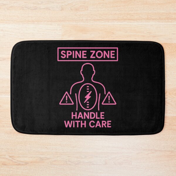 Item preview, Spine Zone – Handle With Care | Funny Neon Spine Pain Warning Design designed and sold by jelonkaa.