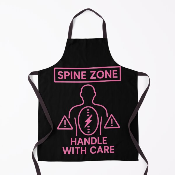 Item preview, Spine Zone – Handle With Care | Funny Neon Spine Pain Warning Design designed and sold by jelonkaa.