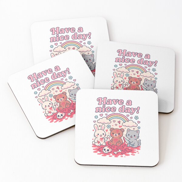 Item preview, Kawaii Massacre – “Have a Nice Day!” Creepy Cute Dark Humor designed and sold by Neon Nightmare.