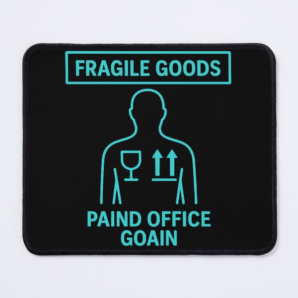 Item preview, Fragile Goods – Funny Neon Spine Pain Design | PAIND OFFICE GOAIN designed and sold by jelonkaa.