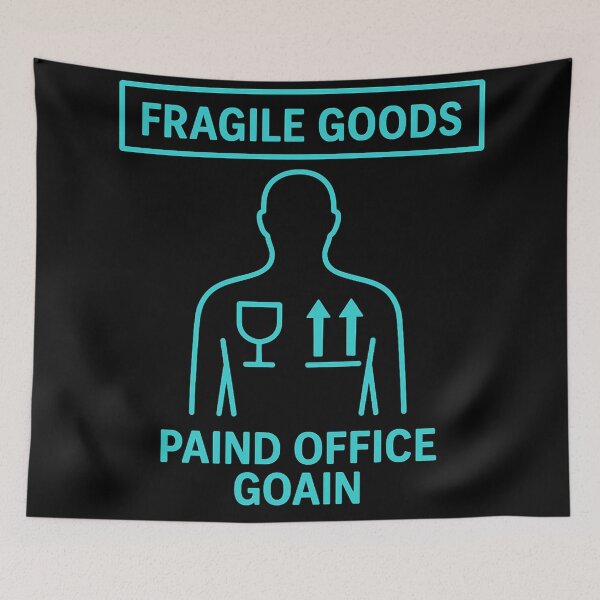 Item preview, Fragile Goods – Funny Neon Spine Pain Design | PAIND OFFICE GOAIN designed and sold by jelonkaa.