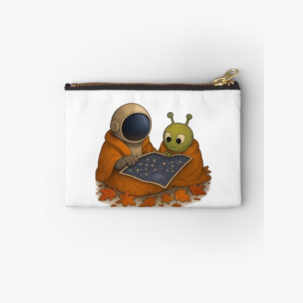 Item preview, Cosmic Reading: Astronaut & Alien Under the Star Map designed and sold by HEERMANArt.