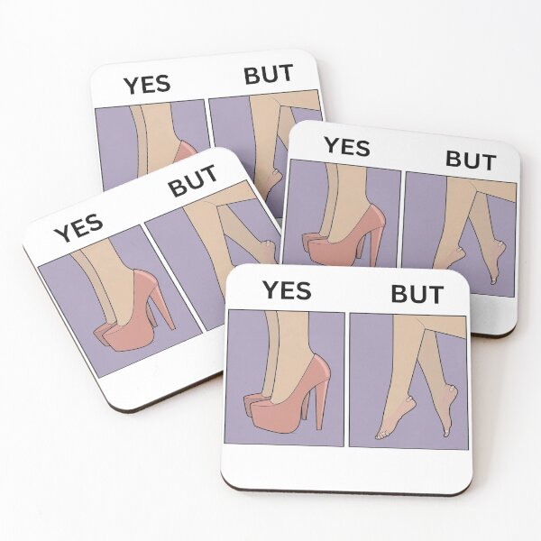 Item preview, Yes But High Heels Version - Thanksgiving, Christmas And Birthday Party Gift Ideas for Classic Memes Lovers and Fans designed and sold by Memeing Everything.
