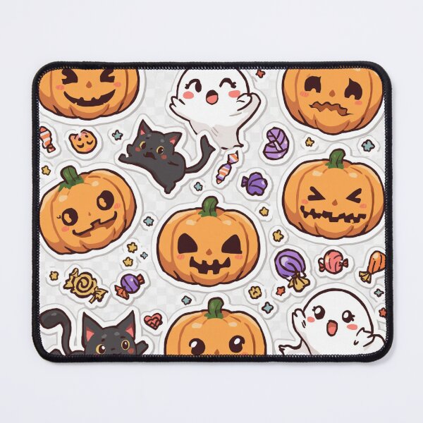 Item preview, Pastel Halloween Charm – Cute Ghosts, Pumpkins, and Cats  Description: designed and sold by Jajahshop.