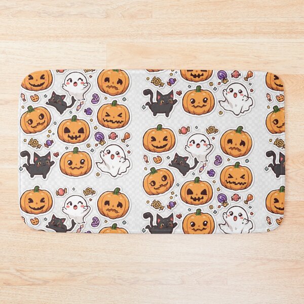 Item preview, Pastel Halloween Charm – Cute Ghosts, Pumpkins, and Cats  Description: designed and sold by Jajahshop.