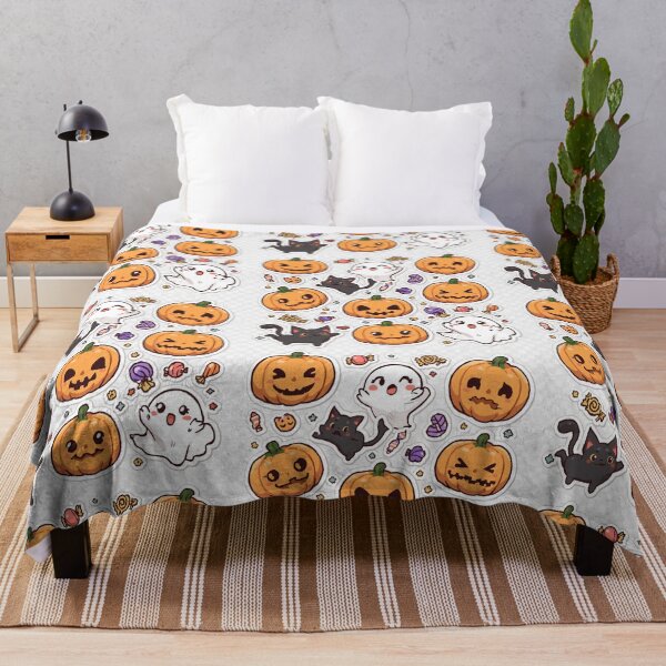 Item preview, Pastel Halloween Charm – Cute Ghosts, Pumpkins, and Cats  Description: designed and sold by Jajahshop.
