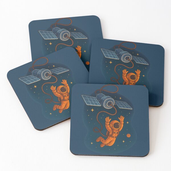 Item preview, Zero-Gravity Bungee: Astronaut Jumping from Satellite designed and sold by HEERMANArt.
