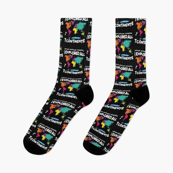 Item preview, I Explored All 7 Continents  Colorful World Map Travel Adventure Design designed and sold by Uppercase Tees.