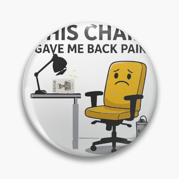 Item preview, Back Pain Office Job Humor designed and sold by Uglyandcute.