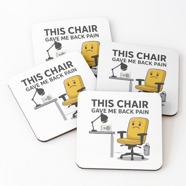 Item preview, Back Pain Office Job Humor designed and sold by Uglyandcute.