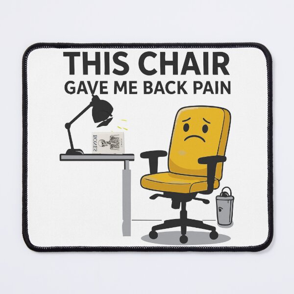Item preview, Back Pain Office Job Humor designed and sold by Uglyandcute.