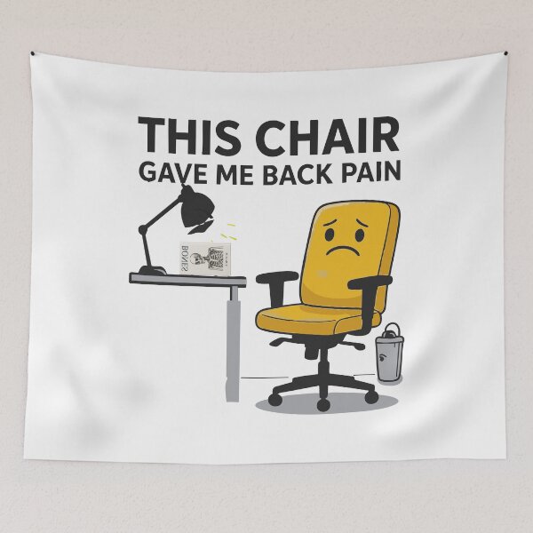 Item preview, Back Pain Office Job Humor designed and sold by Uglyandcute.