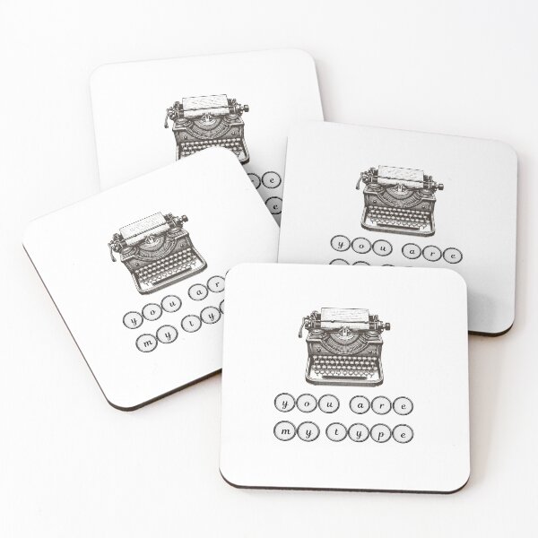 Item preview, You Are My Type – Vintage Typewriter Love Quote designed and sold by Inkworksbyshery.