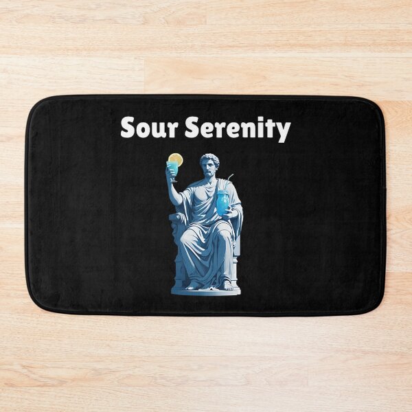 Item preview, Sour Serenity - Stoic Statue Holding A Blue Electric Lemonade  - Stoicism Quote designed and sold by LexaArtworks.