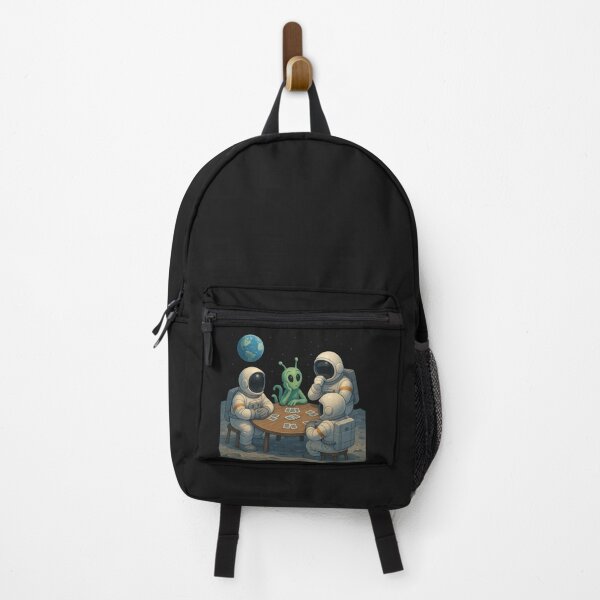 Item preview, Lunar Card Game: Astronauts & Alien Playing on the Moon designed and sold by HEERMANArt.