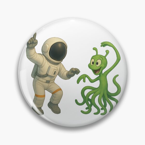 Item preview, Space Dance Class: Astronaut Teaching Alien Moves designed and sold by HEERMANArt.