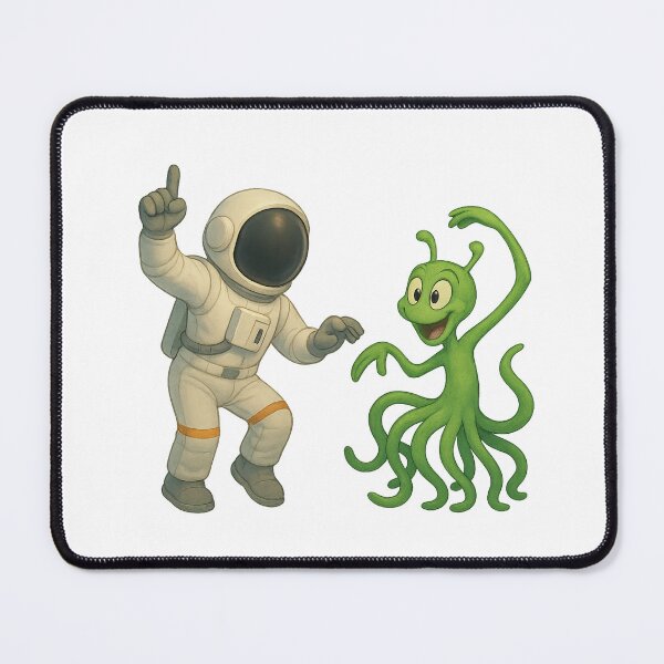 Item preview, Space Dance Class: Astronaut Teaching Alien Moves designed and sold by HEERMANArt.