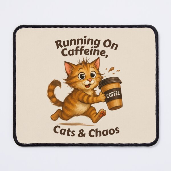 Item preview, Caffeine, Cats & Chaos Cute Coffee designed and sold by AdoraClips.