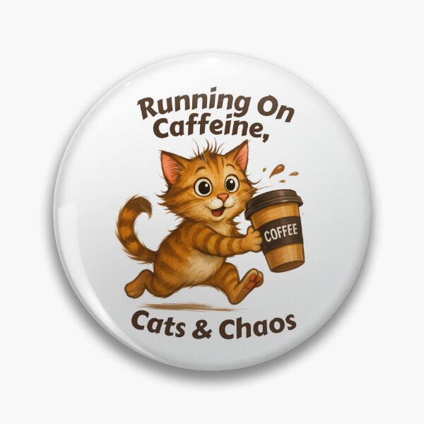 Item preview, Caffeine, Cats & Chaos Cute Coffee  designed and sold by AdoraClips.
