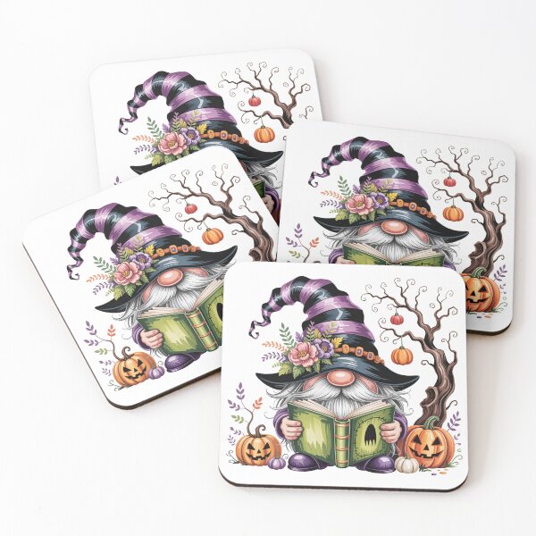 Item preview, halloween gnomes white books designed and sold by jkrphoto.