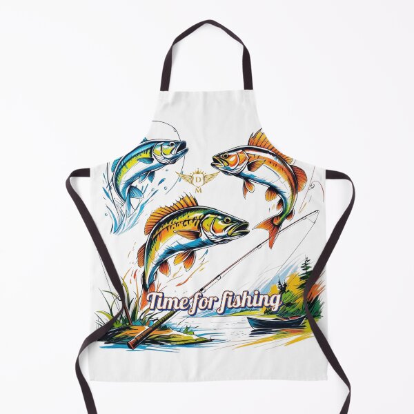 Item preview, Colorful Time for Fishing Rods and Fish designed and sold by DM.