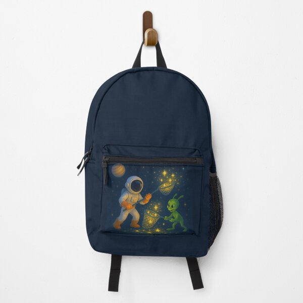 Item preview, Stardust Hunters: Astronaut & Alien Collecting Cosmic Particles designed and sold by HEERMANArt.