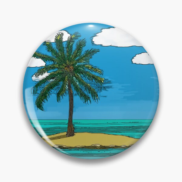 Item preview, Dreamy island vintage postcard designed and sold by Kyradem.