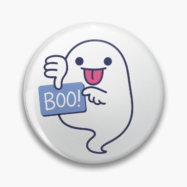 Item preview, Cheeky Ghost Giving Thumbs Down – Funny “Boo!” Cartoon designed and sold by Ericaholicgifts.