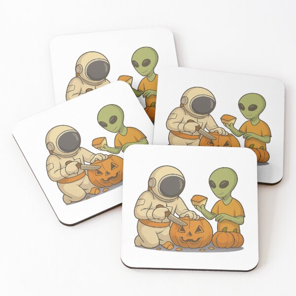 Item preview, Pumpkin Art on Mars: Astronaut & Alien Painting Faces designed and sold by HEERMANArt.