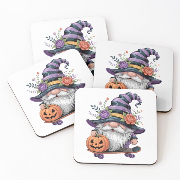 Item preview, halloween gnomes on skateboard, designed and sold by jkrphoto.