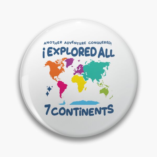 Item preview, Explored All 7 Continents  Colorful World Map Travel Adventure Design designed and sold by Uppercase Tees.